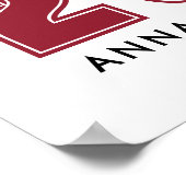 Poster Photo Red Graduation Party Sign (Coin)