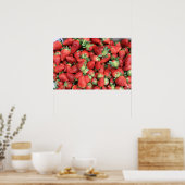 Poster Photo Red Juicy Strawberries (Cuisine)