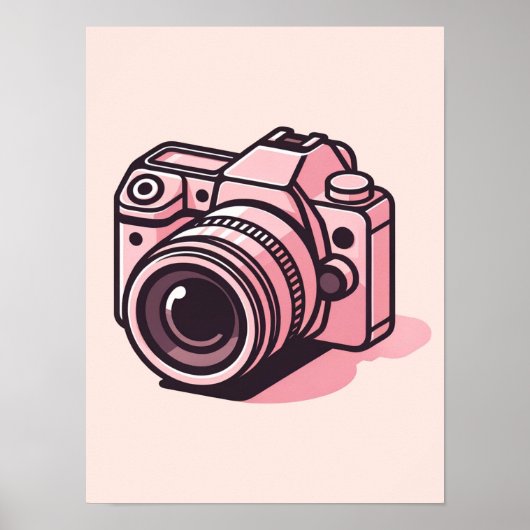 Poster Photo reflex rose tendance Personnalisée (Devant)