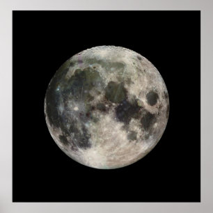 Poster Photo renversante de la lune