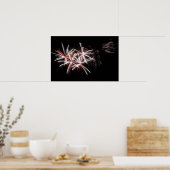 Poster photo Rouge blanc Fireworks (Cuisine)