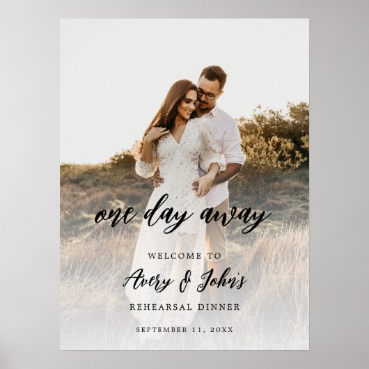 Poster Photo Rustique Script Un Jour Avant Le Dîner De Ré (Devant)