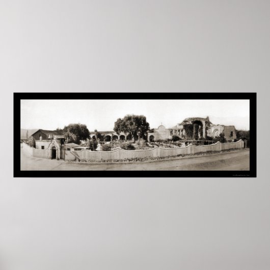 Poster Photo San Juan Capistrano CA 1926 (Devant)