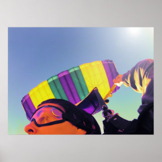 Poster photo skydiver parfait