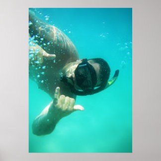 Poster photo snorkeling parfait
