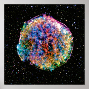 Poster Photo spatiale de Tycho Supernova SN 1572 NASA