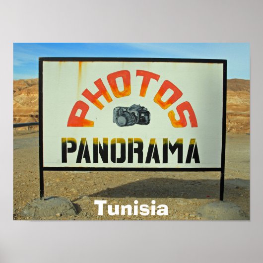 Poster Photo-stop tunisien (Devant)