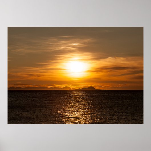 Poster Photo Sunset Seascape (Devant)