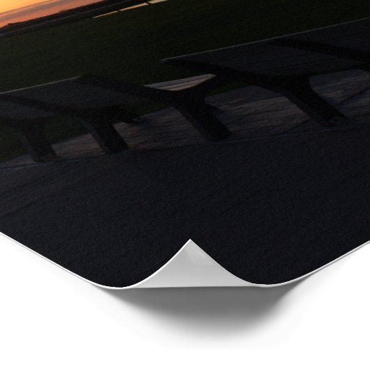 Poster photo Sunset Waterscape (Coin)