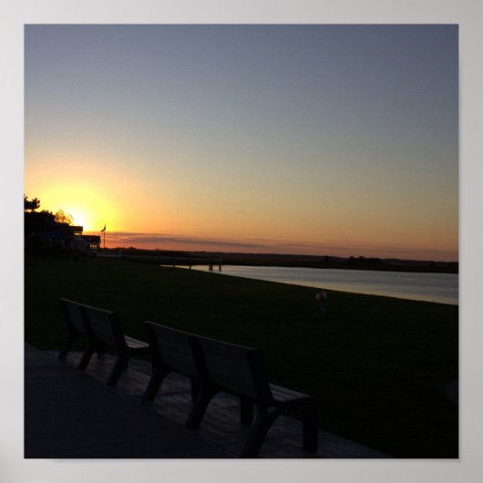 Poster photo Sunset Waterscape (Devant)