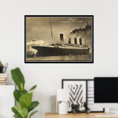 Poster photo Titanic vintage série titanesque (Bureau à domicile)