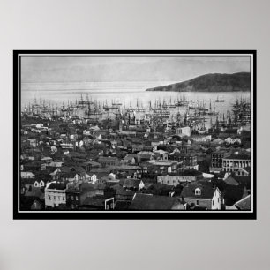 Poster photo vintage de San Francisco 1851
