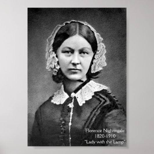 Poster Photo vintage - Florence Nightingale, infirmière, (Devant)