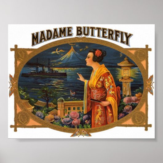 Poster Photo vintage - Madame Butterfly (Devant)