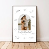 Poster Photo Wedding Guest Signature Message Board