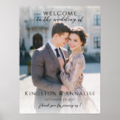 Poster Photo wedding welcome sign, photo wedding welcome (Devant)