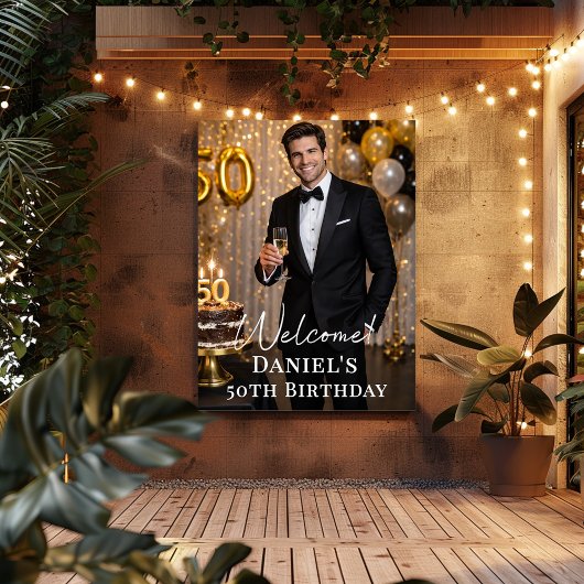 Poster Photo welcome birthday party