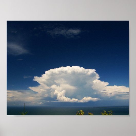 Poster Photo White Puffy Cloud (Devant)