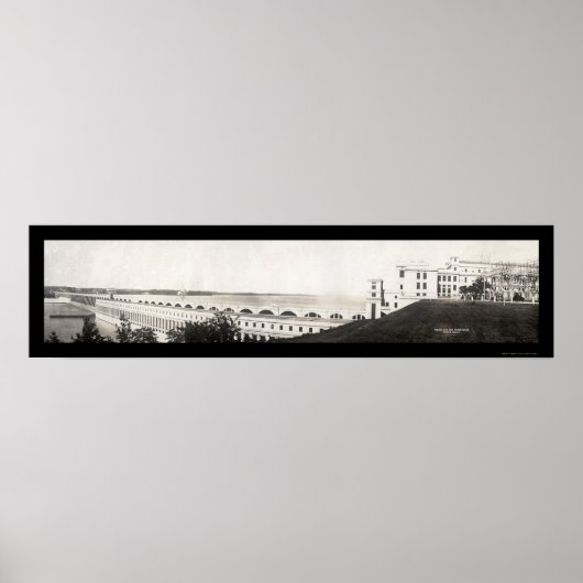 Poster Photo Wilson Dam Power House 1933 (Devant)