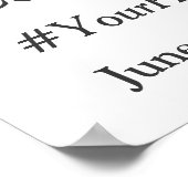 Poster Photobooth de fête de remise des diplômes à fleurs (Coin)