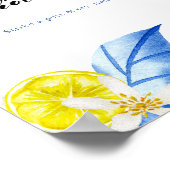 Poster Photobooth de mariage italien floral au citron (Coin)