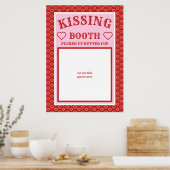 Poster Photobooth de stand de baisers (Cuisine)