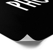 Poster Photograh-purr Funny Cat Photographe Pun Dark BG (Coin)