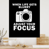 Poster Photographe : Ajuster votre focus (Cuisine)
