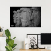 Poster Photographe de four stone heads poster. (Bureau à domicile)