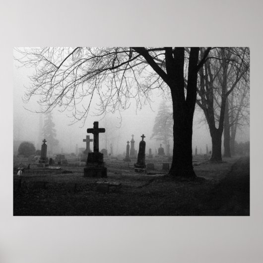 Poster Photographie à vendre - Cimetière Fog 1 Prints (Devant)