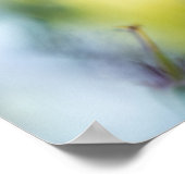 Poster Photographie abstraite de fleur de géranium blanc (Coin)