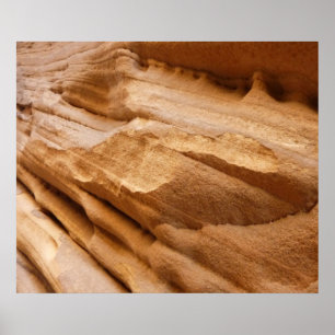 Poster Photographie abstraite du mur du canyon de Zion II