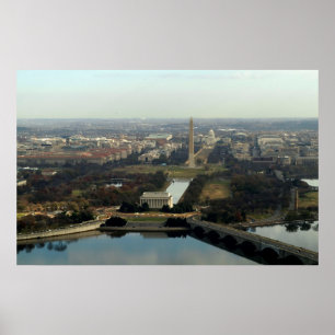 Poster Photographie aérienne de Washington DC