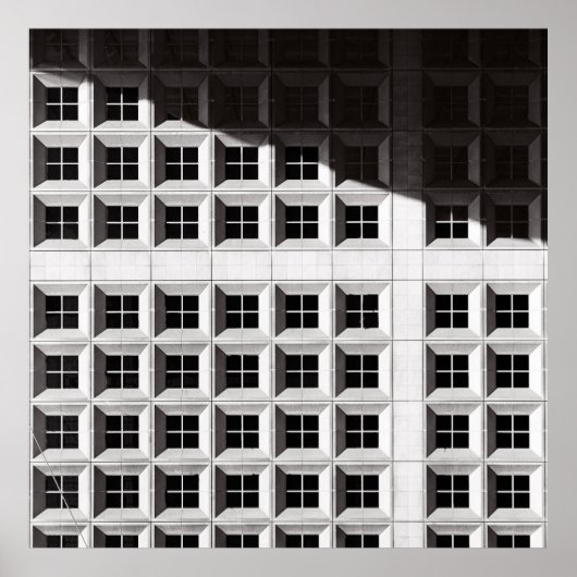 POSTER PHOTOGRAPHIE ARCHITECTURALE DU BÂTIMENT BLANC (Devant)