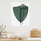 Poster Photographie botanique tropicale feuille (Cuisine)