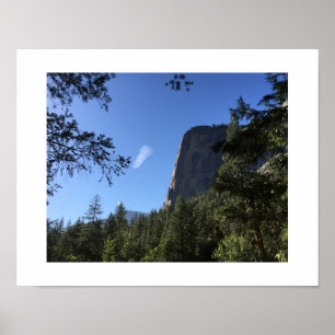 Poster Photographie couleur verte du Yosémite du nuage et