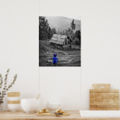 Poster Photographie créative noire et blanche (Cuisine)