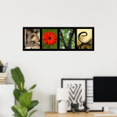 Poster Photographie d'amour créatif Alphabet (Bureau à domicile)