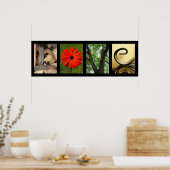 Poster Photographie d'amour créatif Alphabet (Cuisine)