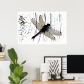 Poster Photographie d'art de libellules (Bureau à domicile)