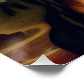 Poster Photographie d'art de Mona Lisa en noir (Coin)