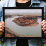 Poster Photographie de canyon et de drone de rivière. Fal<br><div class="desc">Poster photographique de canyon de montagne et de drone de rivière.</div>