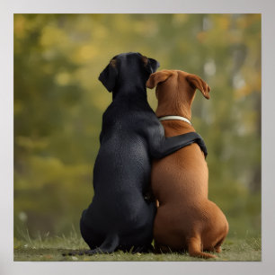 Poster Photographie de chiens Loyal Friends