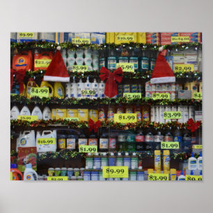 Poster Photographie de la boutique de rabais NYC de Noël