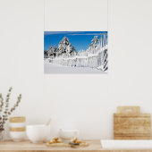 Poster Photographie de la clôture de ski de neige (Cuisine)