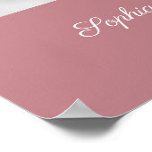 Poster Photographie de la Croix rose moderne Baptême de f (Coin)