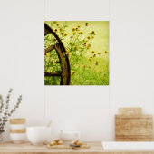 Poster Photographie de la roue Black Eyed Susan et Wagon (Cuisine)