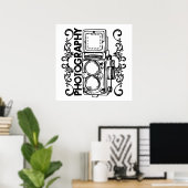 Poster Photographie de la vieille école (Bureau à domicile)