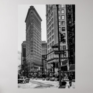 Poster Photographie de l'immeuble Black & White Flatiron