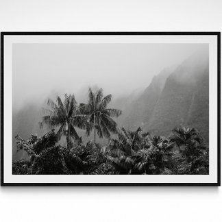 Poster Photographie de palmes Vintages tropicales Imprime